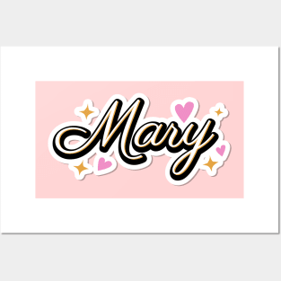 Mary name cute design Posters and Art
